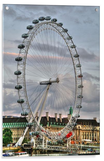 London Eye Acrylic by Libby Hall