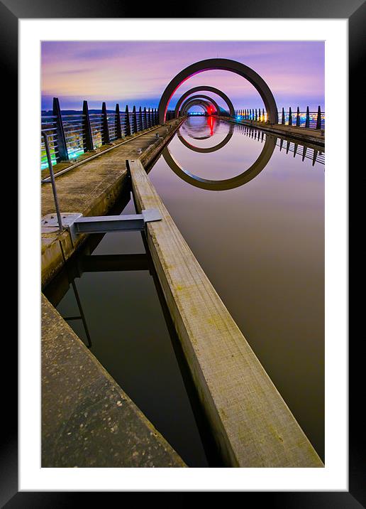 Lines & Loops Framed Mounted Print by Andrew Jack