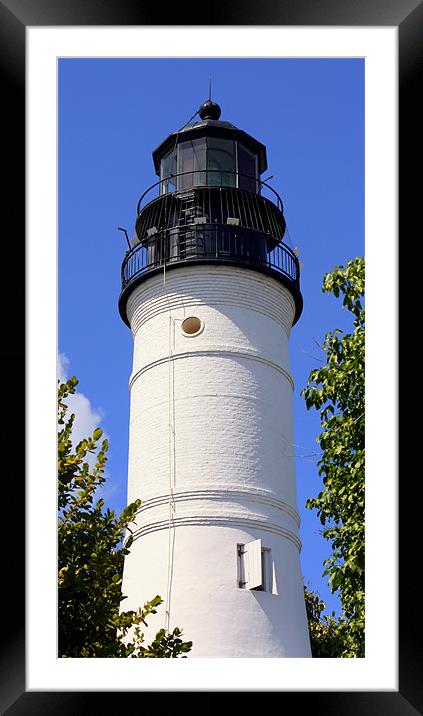 Key West, Florida: Lighthouse Framed Mounted Print by Mikaela Fox