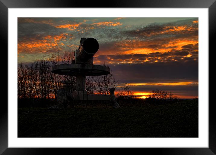 consett sculpture Framed Mounted Print by Northeast Images