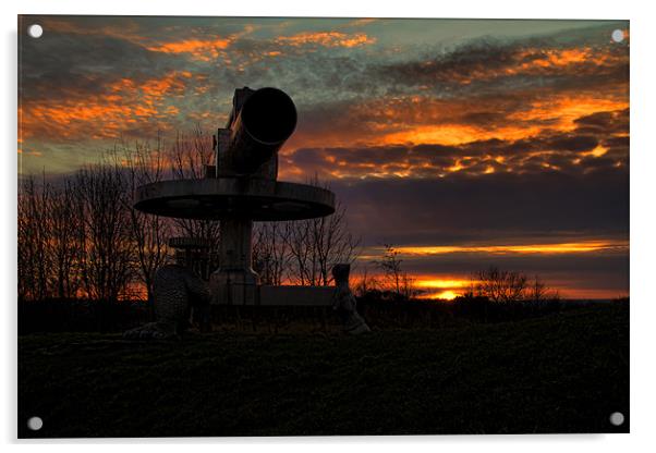 consett sculpture Acrylic by Northeast Images