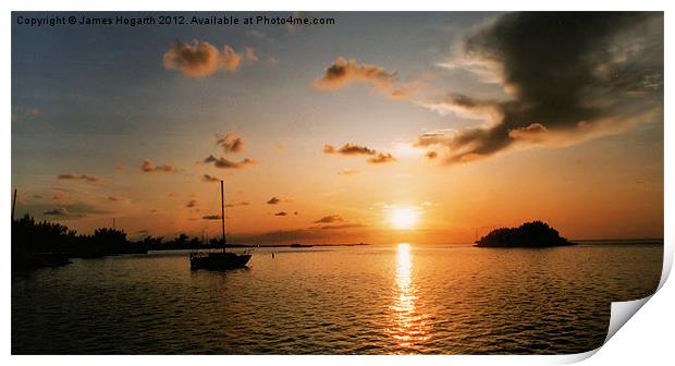 Florida Keys Sunset Print by James Hogarth
