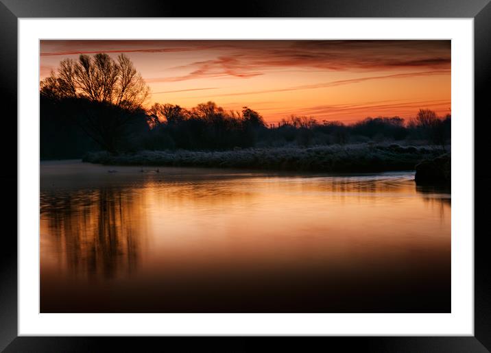 Cold Sunrise at Coltishall Framed Mounted Print by Stephen Mole