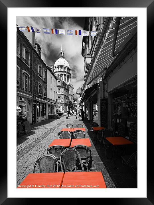 Flag Day In Boulogne Framed Mounted Print by Timothy Hirst