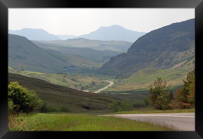 Welsh Valley Framed Print by Simon Deacon