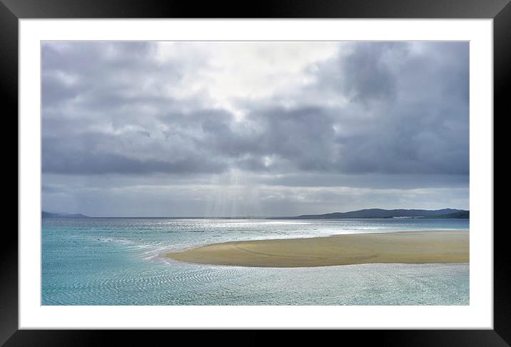 Distant Taransay Framed Mounted Print by Jacqi Elmslie