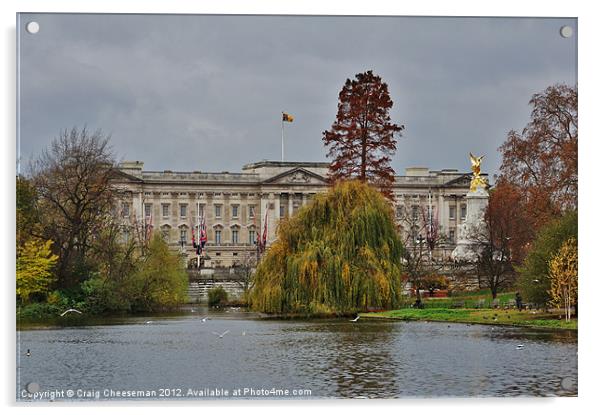Buckingham Palace Acrylic by Craig Cheeseman