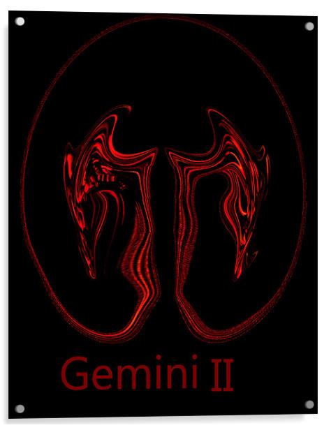 Gemini II Acrylic by Barbara Schafer