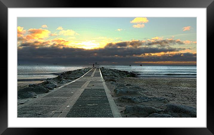 Runway to the Sun Framed Mounted Print by Jennie Franklin