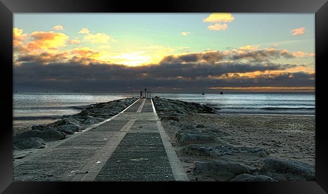 Runway to the Sun Framed Print by Jennie Franklin