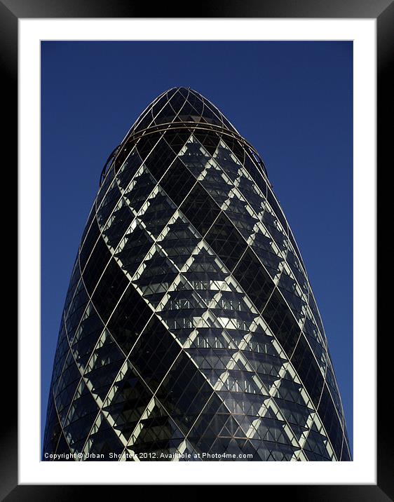 The Gherkin Framed Mounted Print by Urban Shooters PistolasUrbanas!
