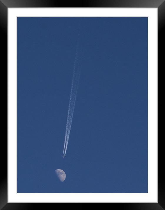 Fly Me to the Moon Framed Mounted Print by Paul Macro