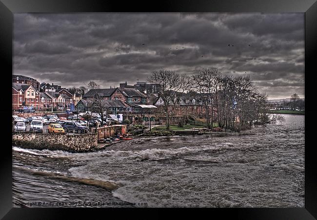 The Mill on the Exe Framed Print by Andy dean