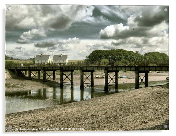 Fremington Quay Acrylic by Alexia Miles