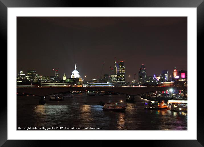 London skyline 4 Framed Mounted Print by John Biggadike