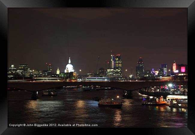 London skyline 4 Framed Print by John Biggadike