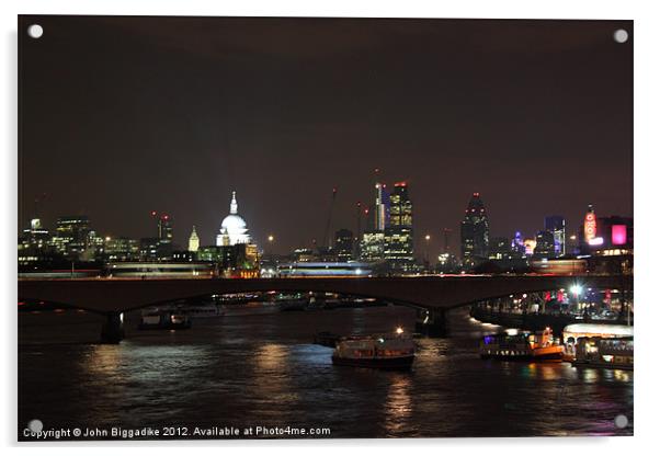 London skyline 4 Acrylic by John Biggadike