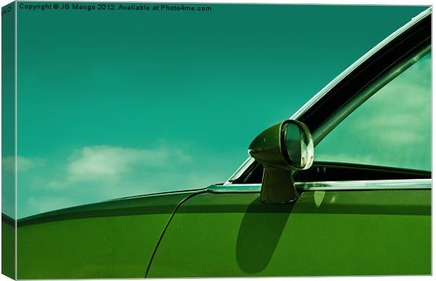 Old Chrome Wing Mirror Canvas Print by JG Mango