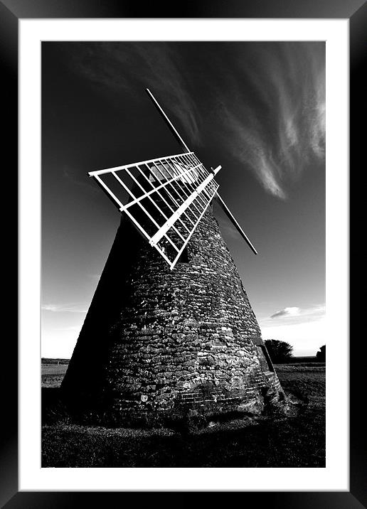 Halnaker windmill Framed Mounted Print by richard jones