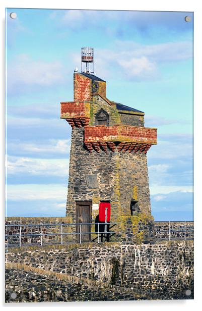 Rhenish Tower, Lynmouth Acrylic by George Cox