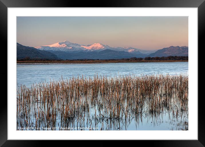 Snowdon from the cob Framed Mounted Print by Rory Trappe