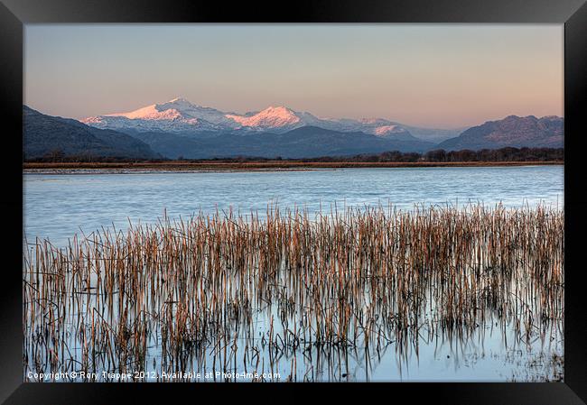 Snowdon from the cob Framed Print by Rory Trappe