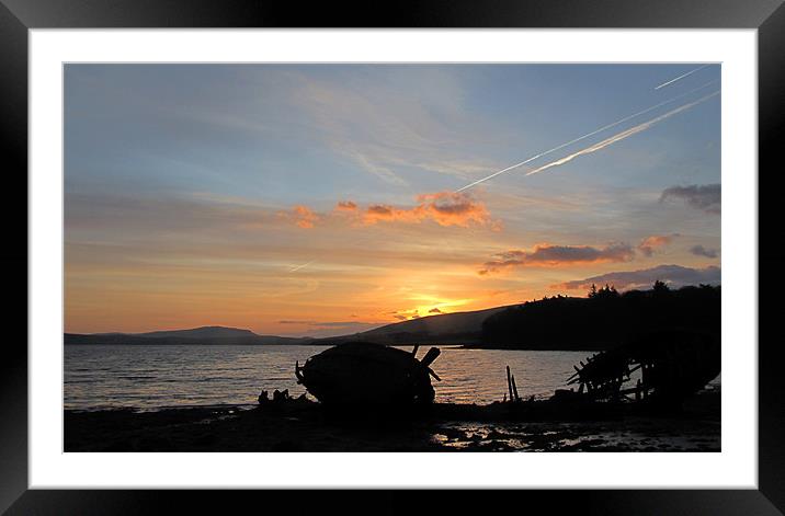Sunrise in Dingle Framed Mounted Print by barbara walsh