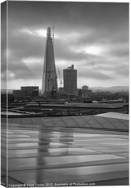 The Shard in the Cloud, London Canvas Print by Dave Turner