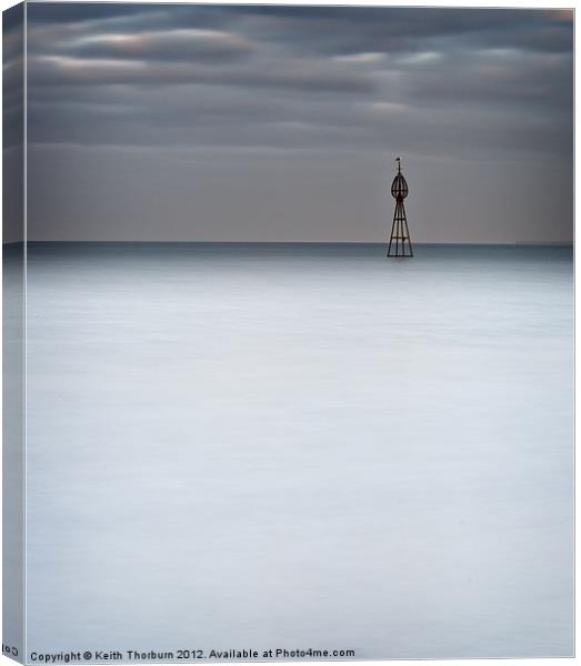 Joppa Calm Sea Canvas Print by Keith Thorburn EFIAP/b