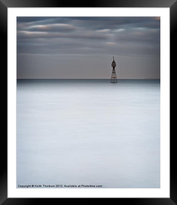 Joppa Calm Sea Framed Mounted Print by Keith Thorburn EFIAP/b