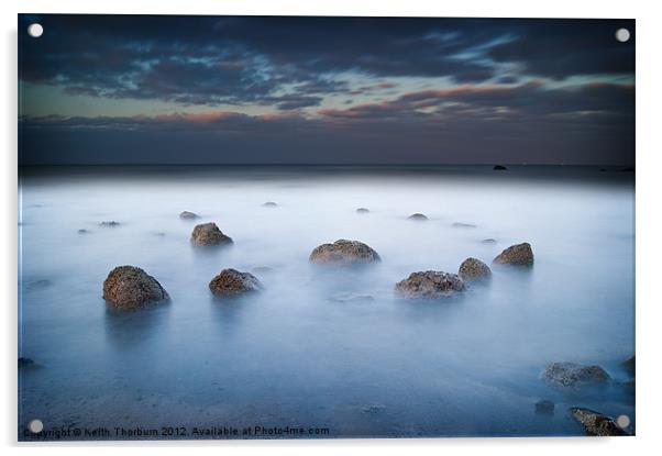 Rocks at Porty Acrylic by Keith Thorburn EFIAP/b