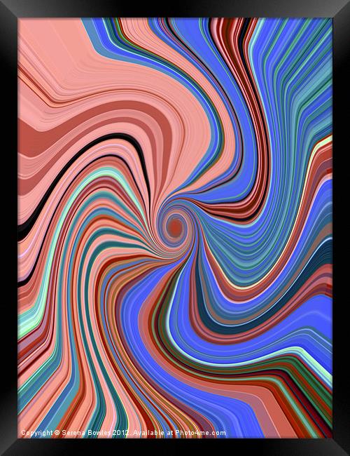 Into the Vortex Framed Print by Serena Bowles
