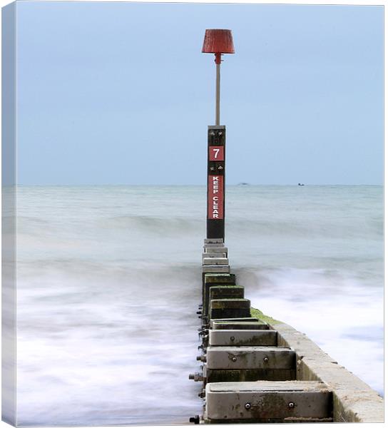 Groyne to the Horizon Canvas Print by Jennie Franklin