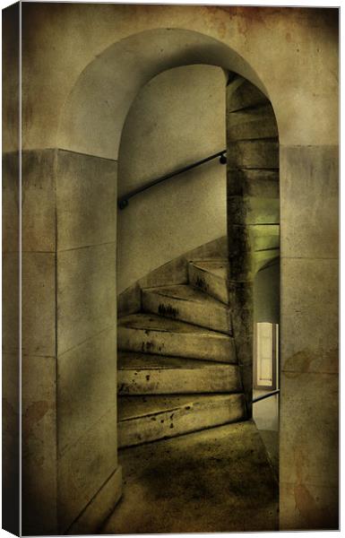 spiral staircase 2 Canvas Print by Heather Newton