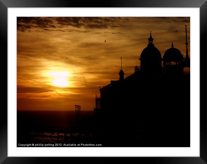 Silhouette Glow Framed Mounted Print by camera man