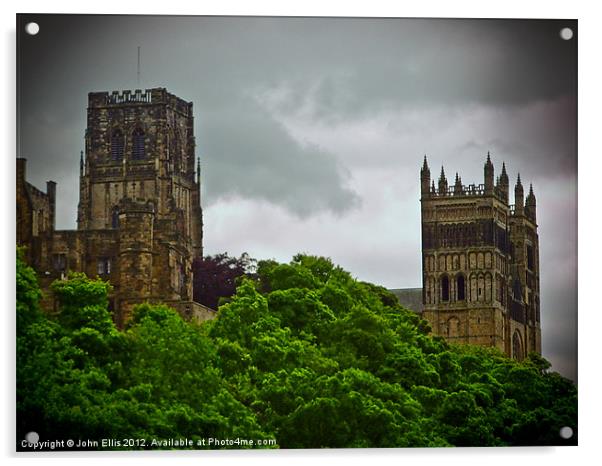 Durham Cathedral Acrylic by John Ellis