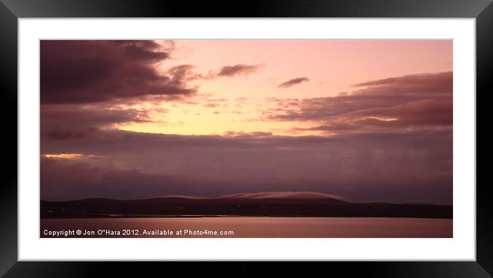 MISTY VALE MOUNTAIN Framed Mounted Print by Jon O'Hara