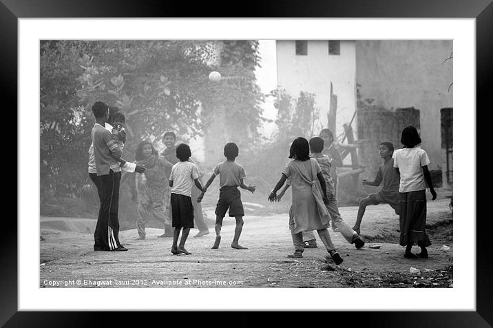 Play Time Framed Mounted Print by Bhagwat Tavri