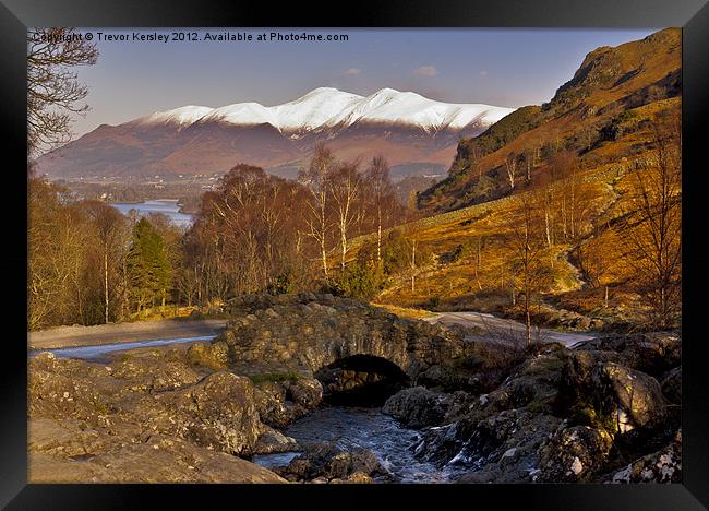 Ashness Bridge - Lake District Framed Print by Trevor Kersley RIP