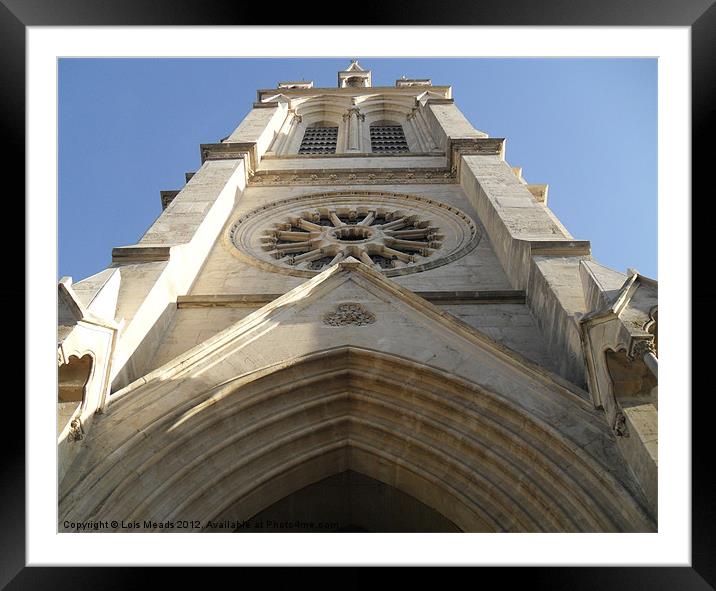 Look up the Church Framed Mounted Print by Lois Meads
