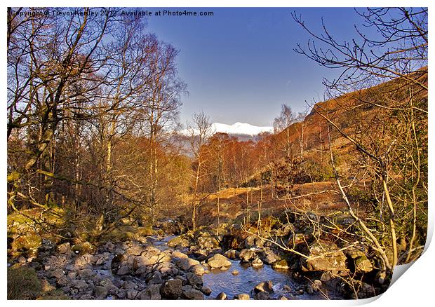 View from Barrow Beck Print by Trevor Kersley RIP