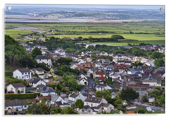 Braunton North Devon Acrylic by Dave Wilkinson North Devon Ph