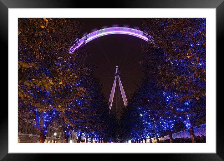 London Eye Framed Mounted Print by Guangzhi Zhong