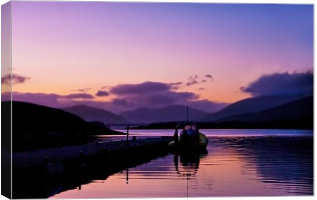 Pink and Purple Sunset Canvas Print by Jacqi Elmslie