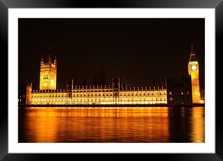 The Parliament of the United Kingdom of Great Brit Framed Mounted Print by Guangzhi Zhong