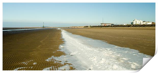 Frozen tide mark Print by Wayne Molyneux