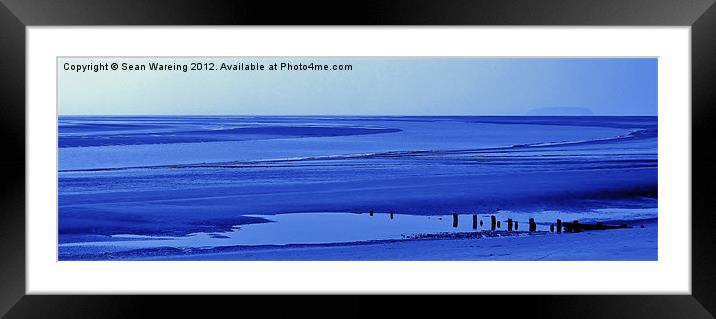 Desolate Blue Framed Mounted Print by Sean Wareing