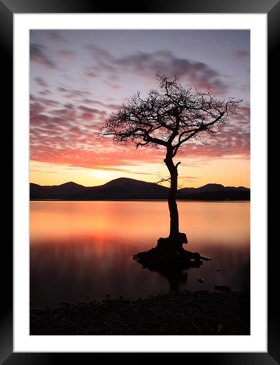 Loch Lomond Sunset Framed Mounted Print by Grant Glendinning