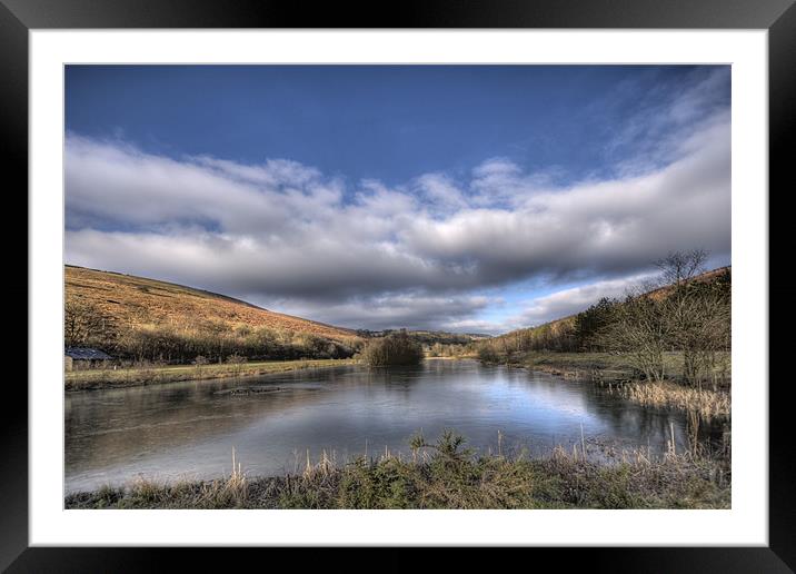 Parc Cwm Darran Icy Lake Framed Mounted Print by Steve Purnell
