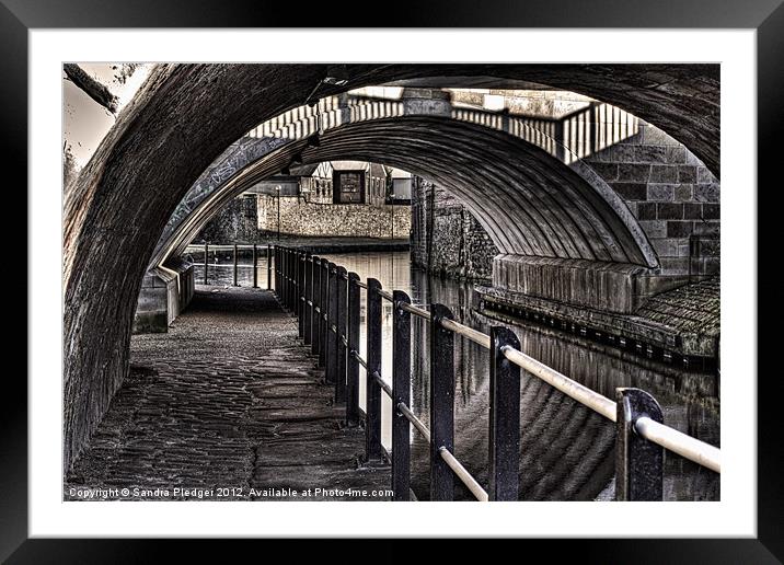 Underneath the Arches Framed Mounted Print by Sandra Pledger
